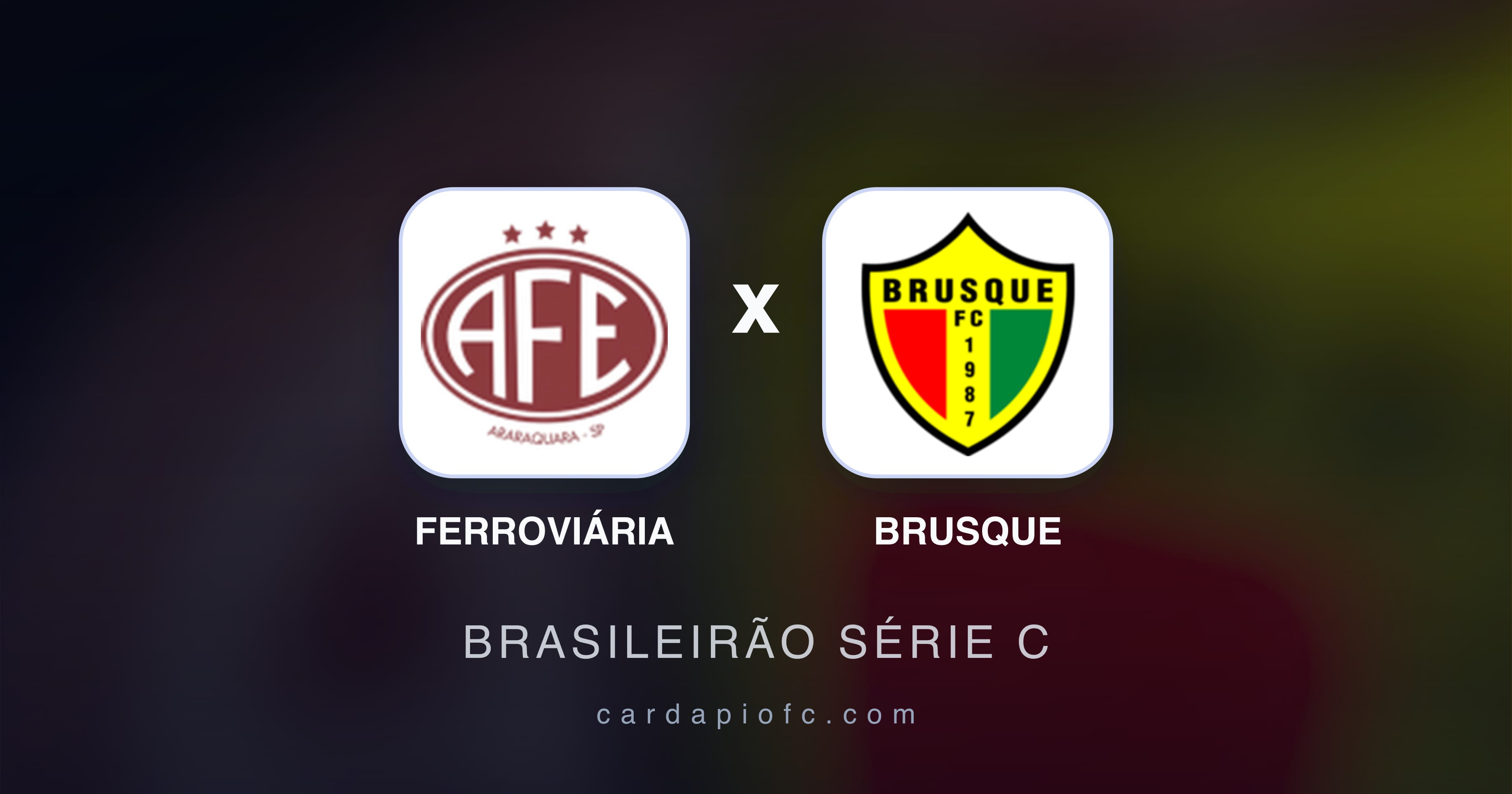 Prévia da transmissão de Ferroviária x Brusque (Brasileirão Série C)