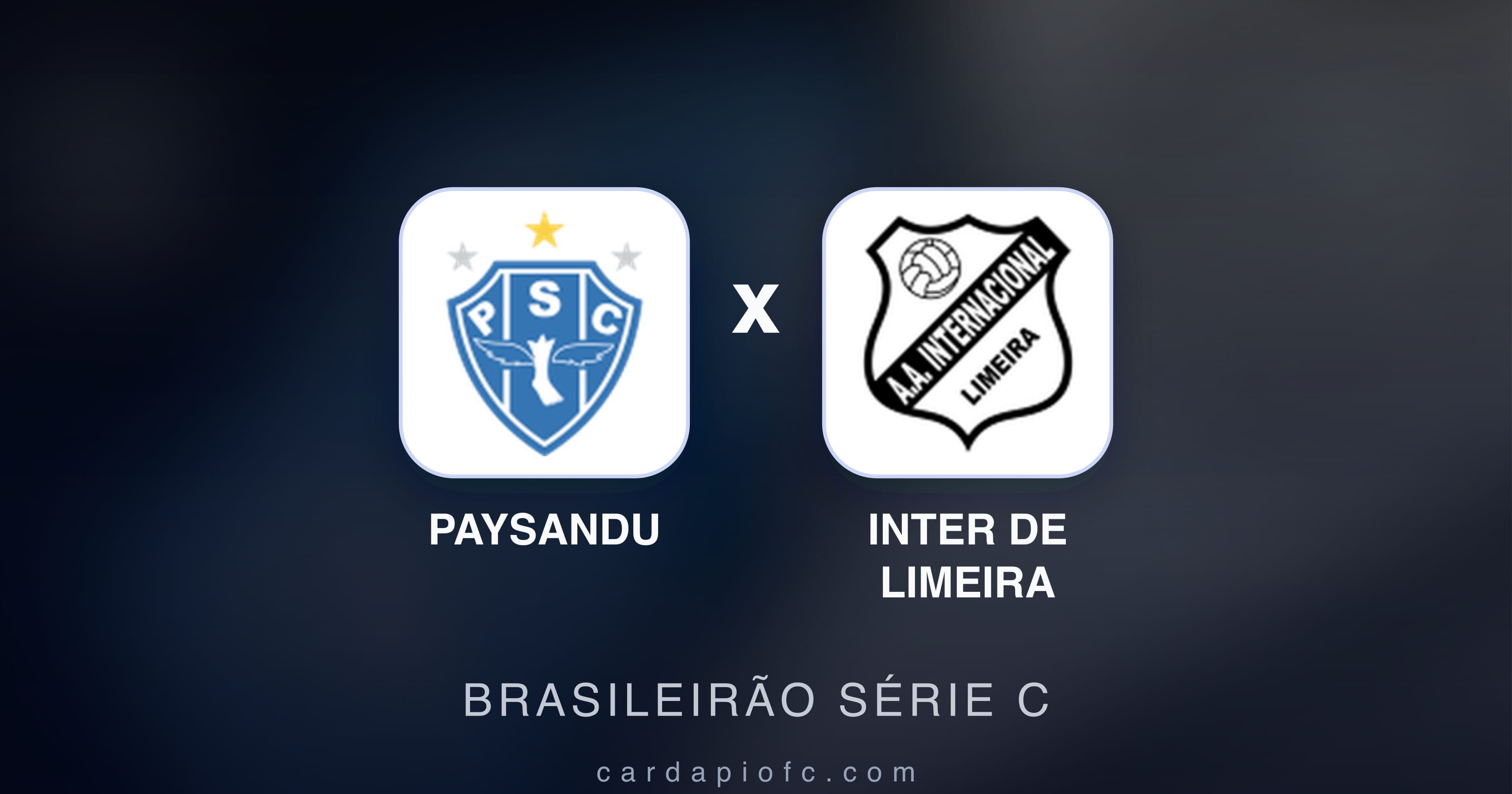 Prévia da transmissão de Paysandu x Inter de Limeira (Brasileirão Série C)