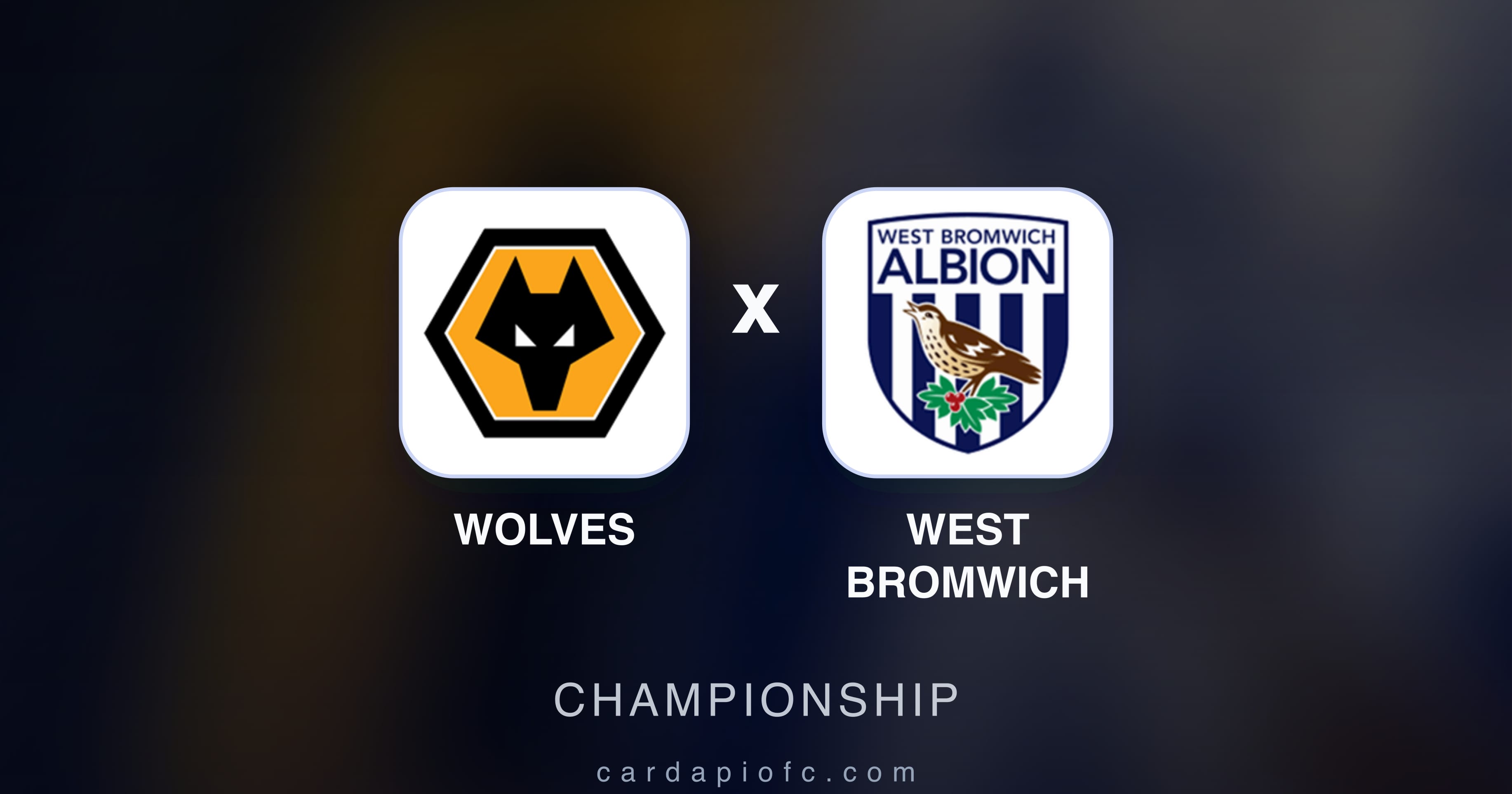 Prévia da transmissão de Wolves x West Bromwich (Championship)