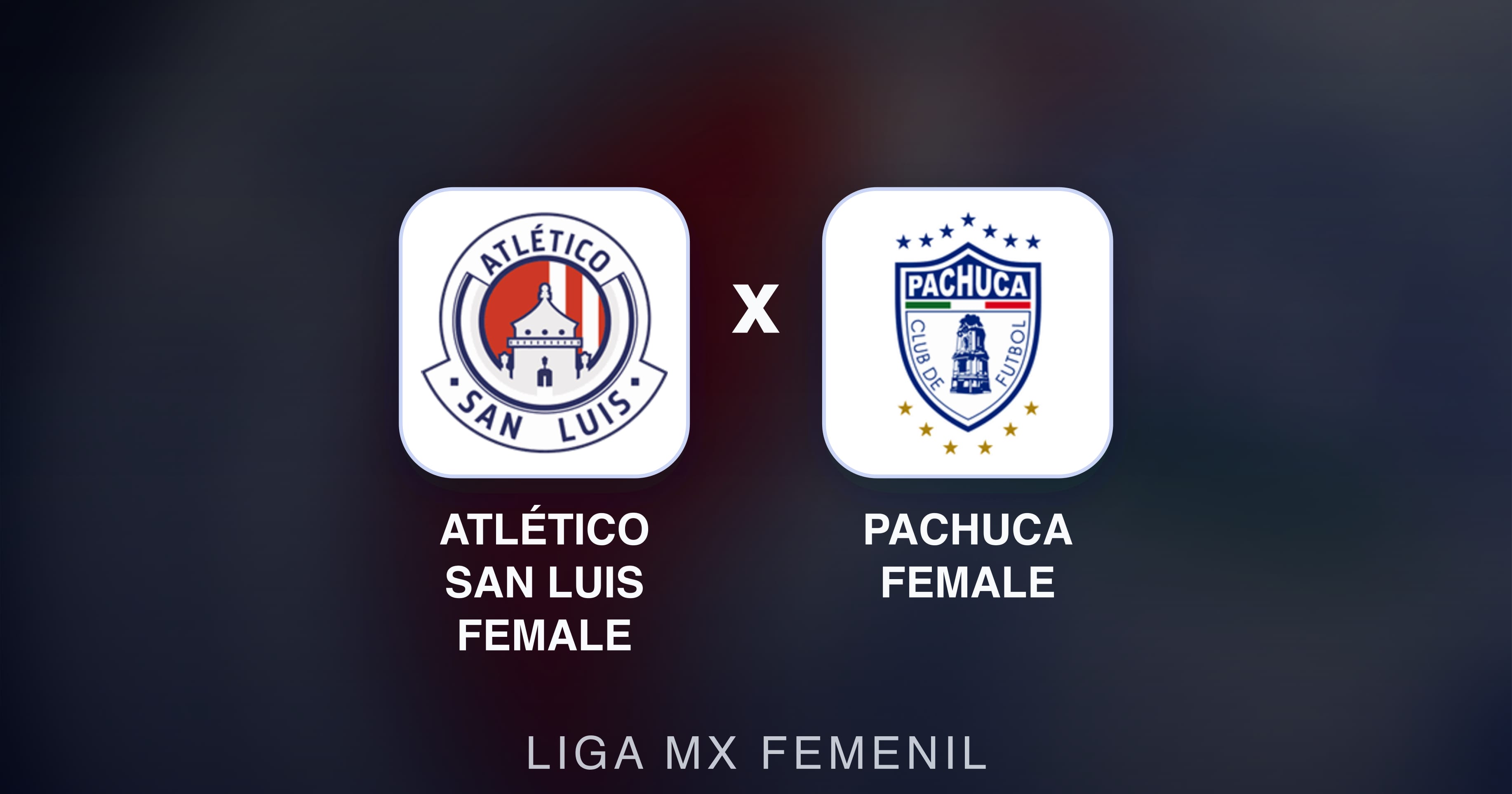 Prévia da transmissão de Atlético San Luis Female x Pachuca Female (Liga MX Femenil)