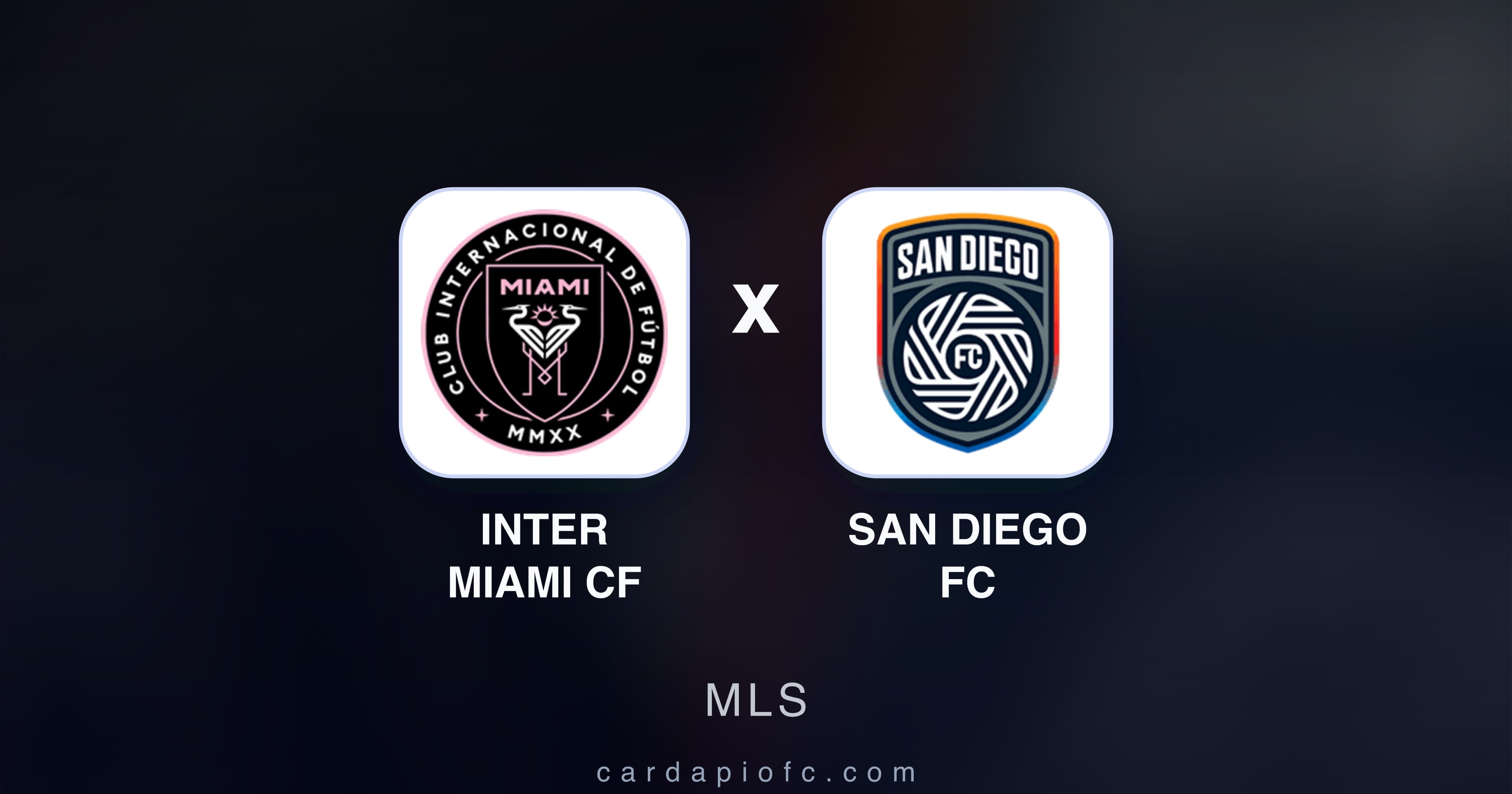 Prévia da transmissão de Inter Miami CF x San Diego FC (MLS)