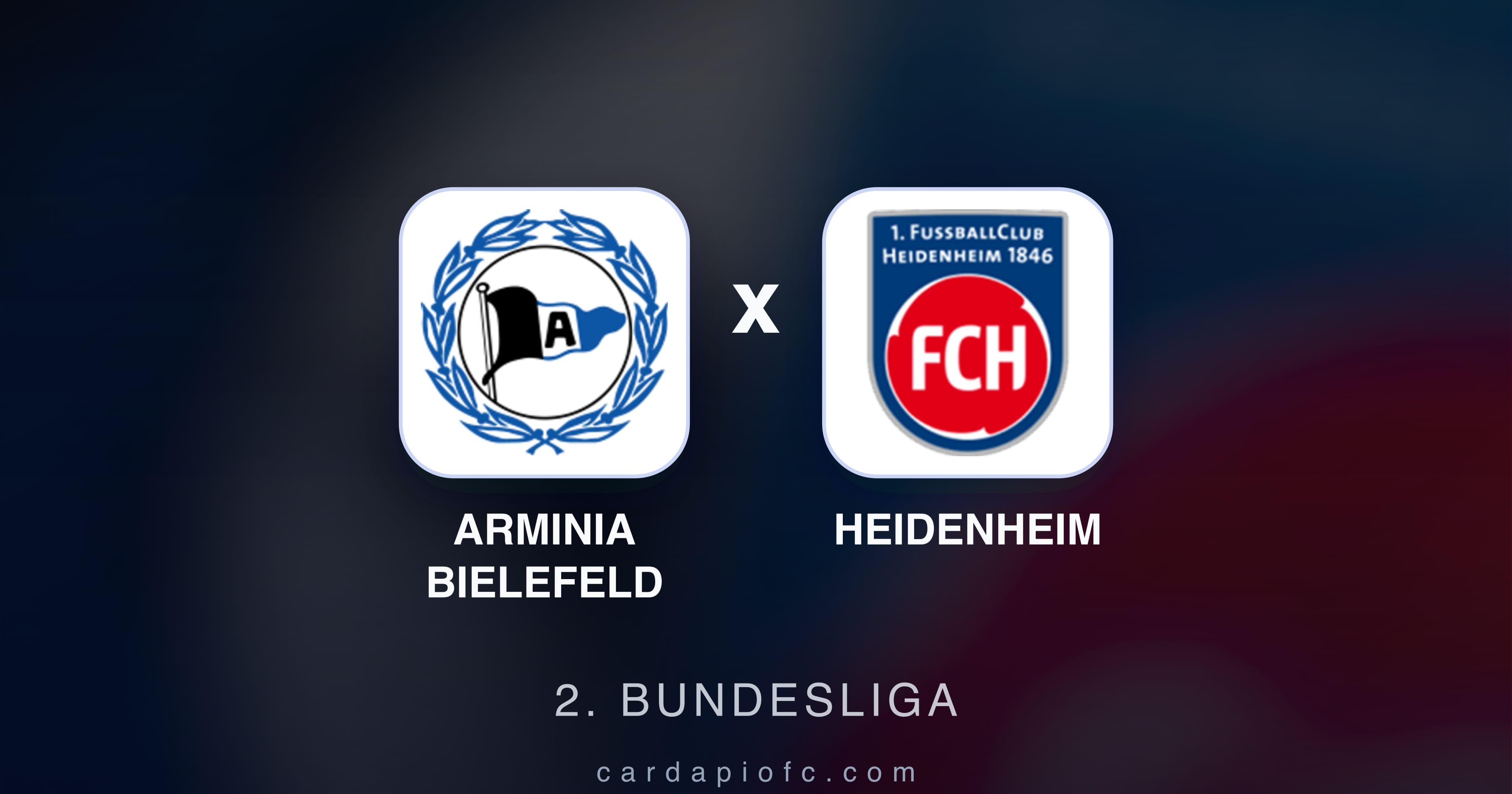 Prévia da transmissão de Arminia Bielefeld x Heidenheim (2. Bundesliga)