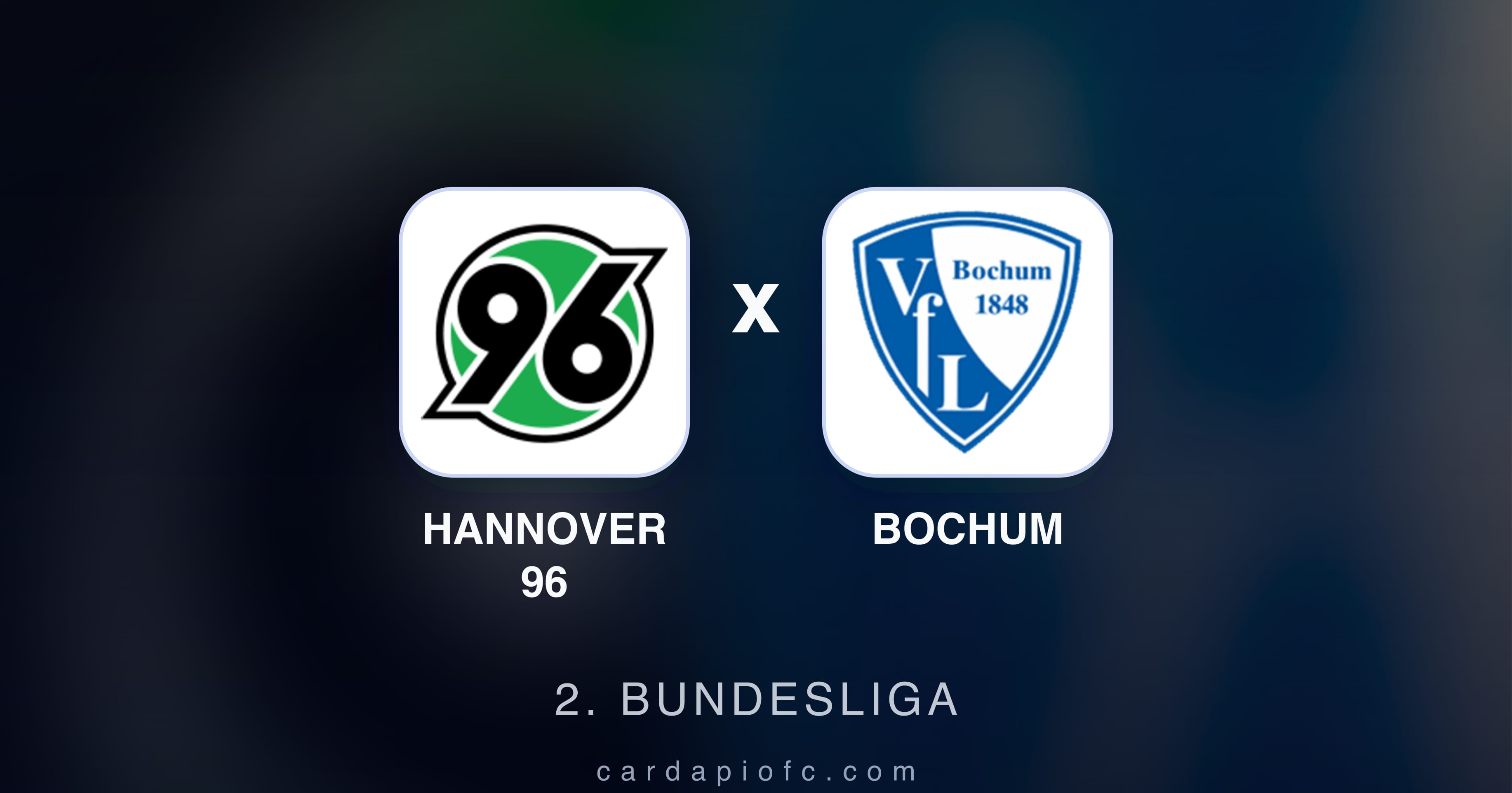 Prévia da transmissão de Hannover 96 x Bochum (2. Bundesliga)