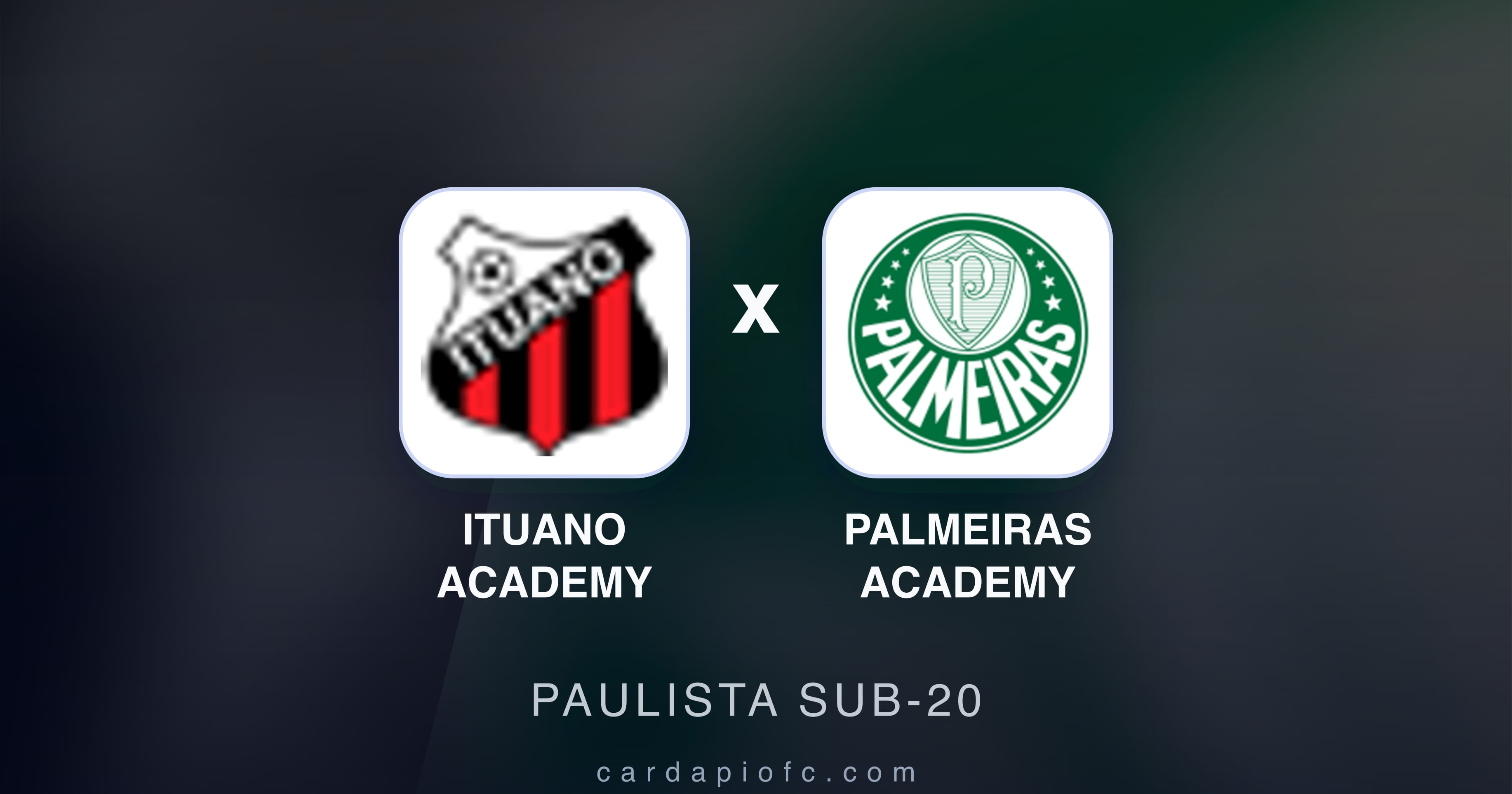 Prévia da transmissão de Ituano Academy x Palmeiras Academy (Paulista Sub-20)