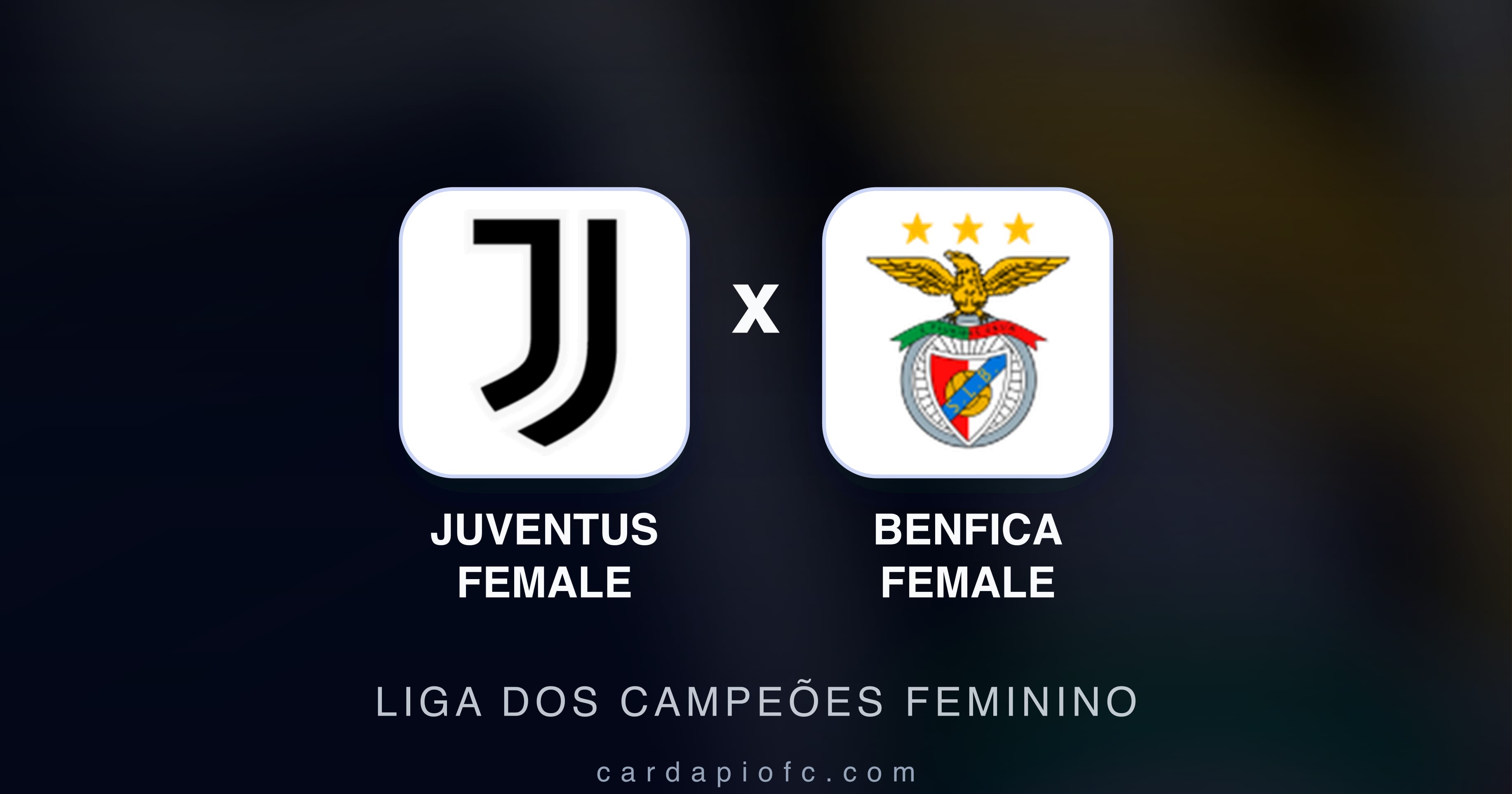 Prévia da transmissão de Juventus Female x Benfica Female (Liga dos Campeões Feminino)