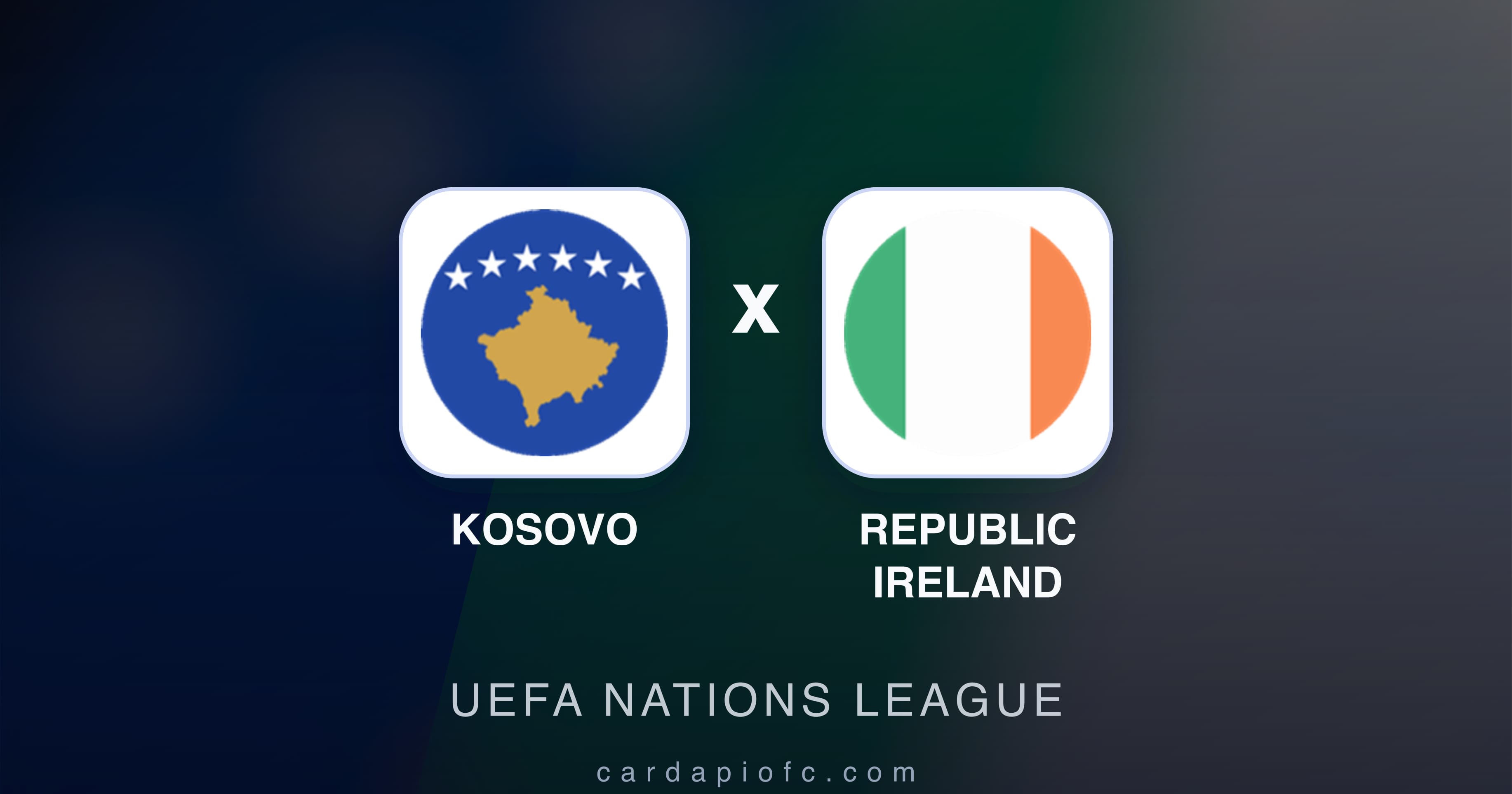 Prévia da transmissão de Kosovo x Republic Ireland (UEFA Nations League)