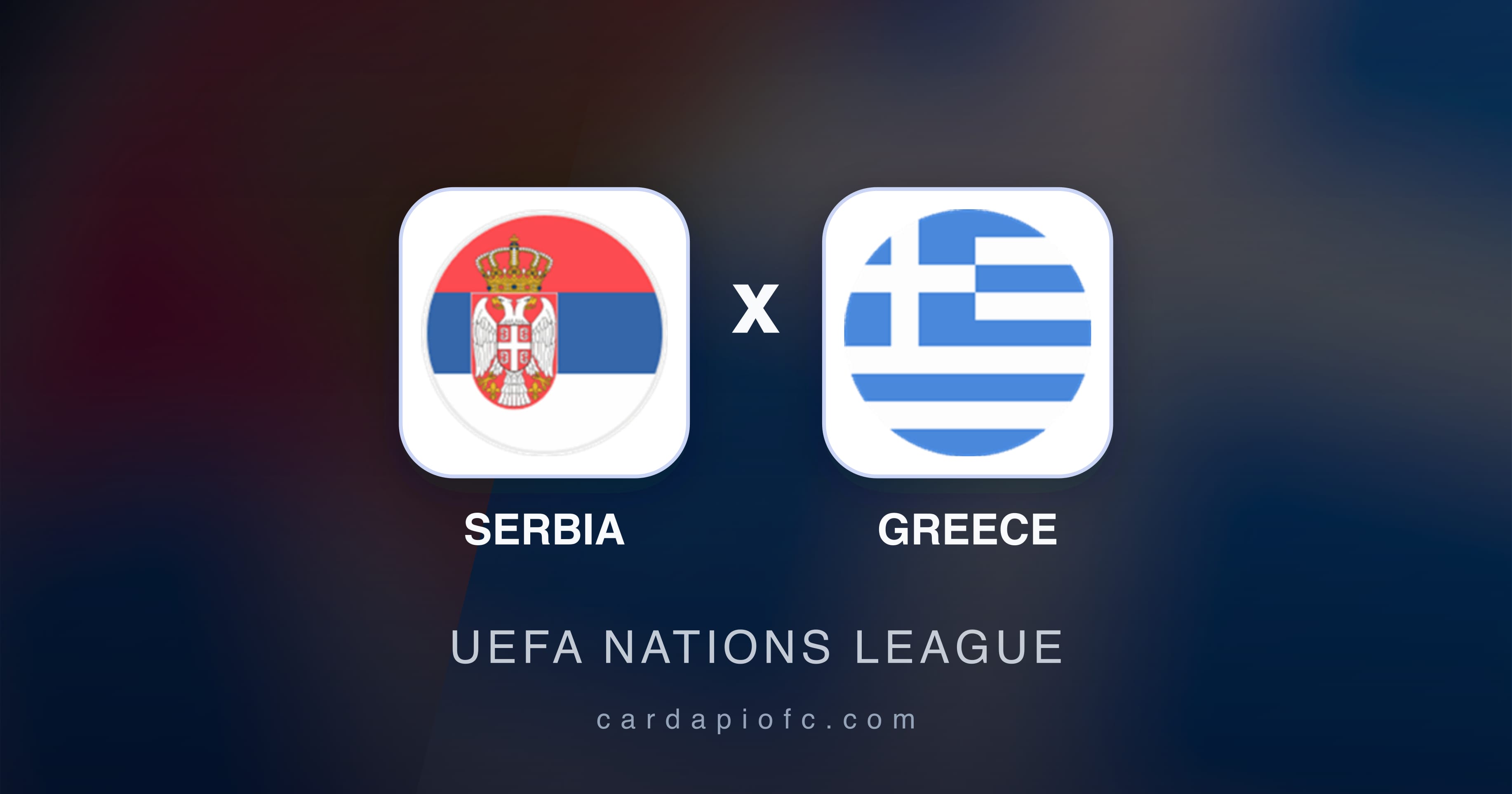 Prévia da transmissão de Serbia x Greece (UEFA Nations League)