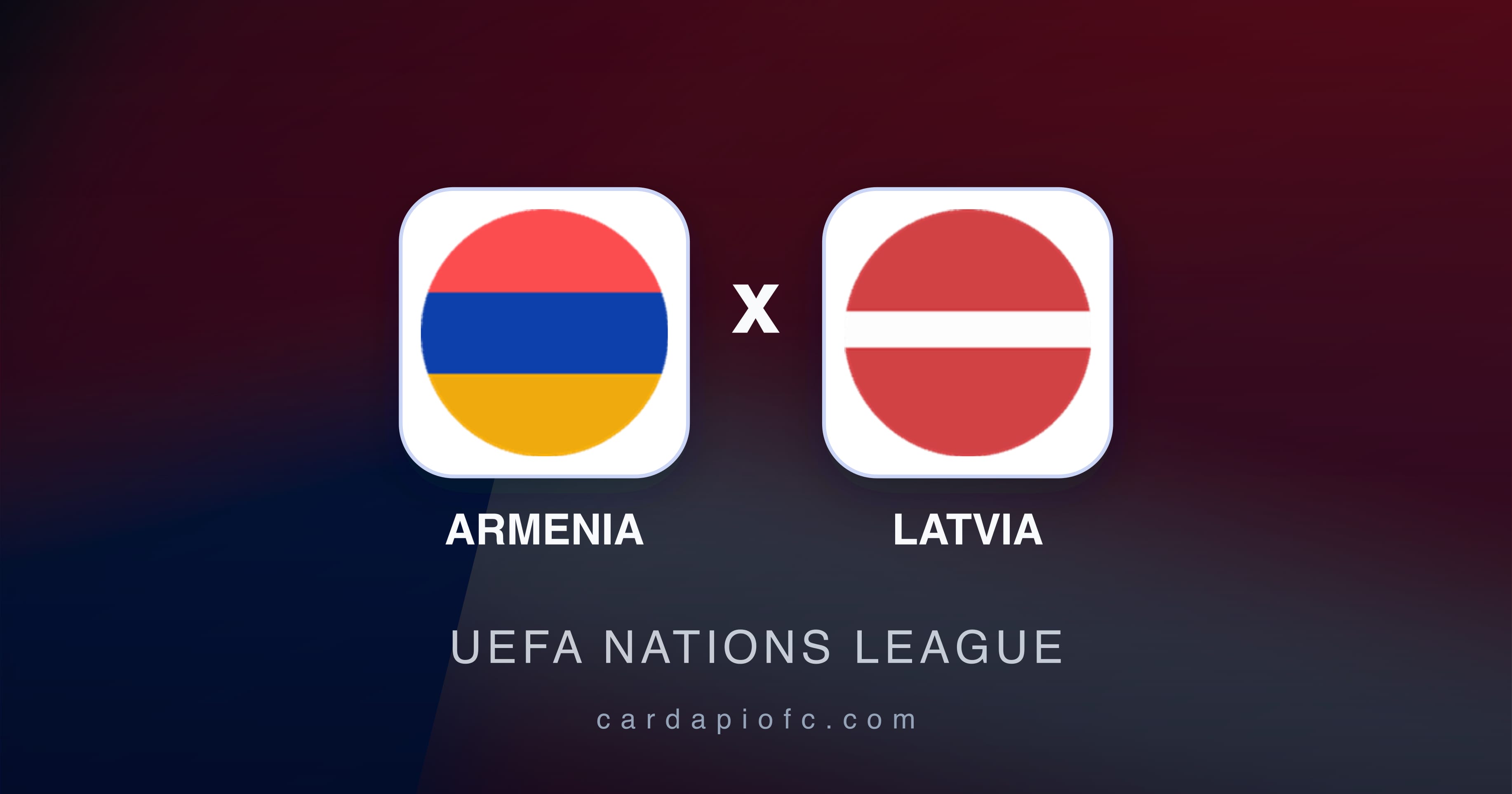 Prévia da transmissão de Armenia x Latvia (UEFA Nations League)
