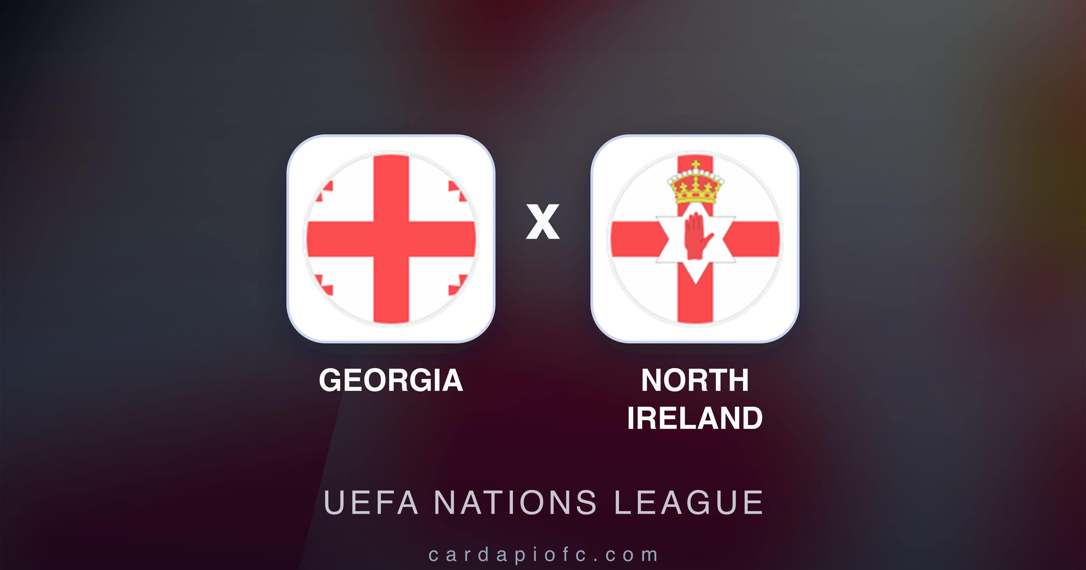 Prévia da transmissão de Georgia x North Ireland (UEFA Nations League)