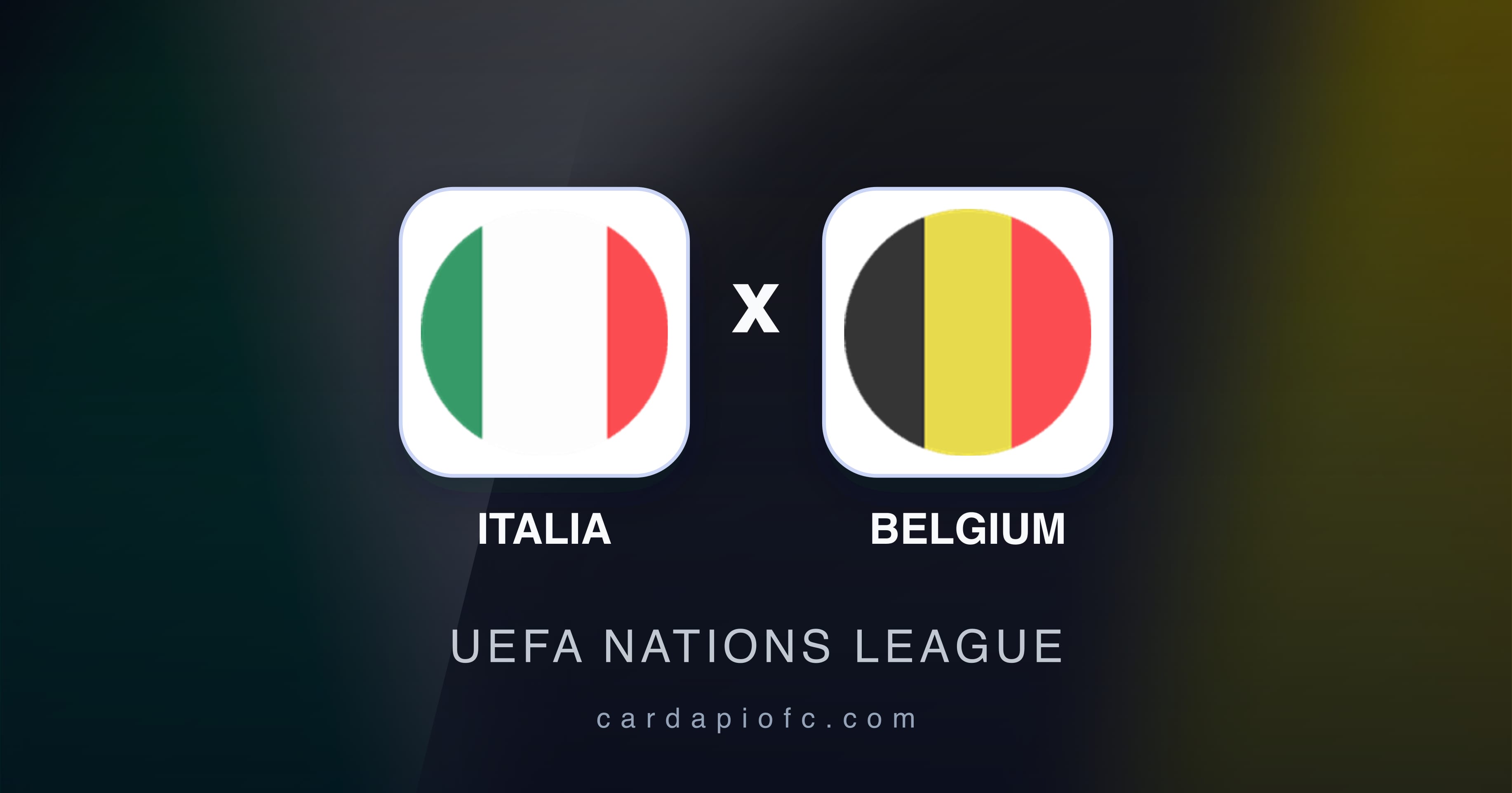 Prévia da transmissão de Italia x Belgium (UEFA Nations League)