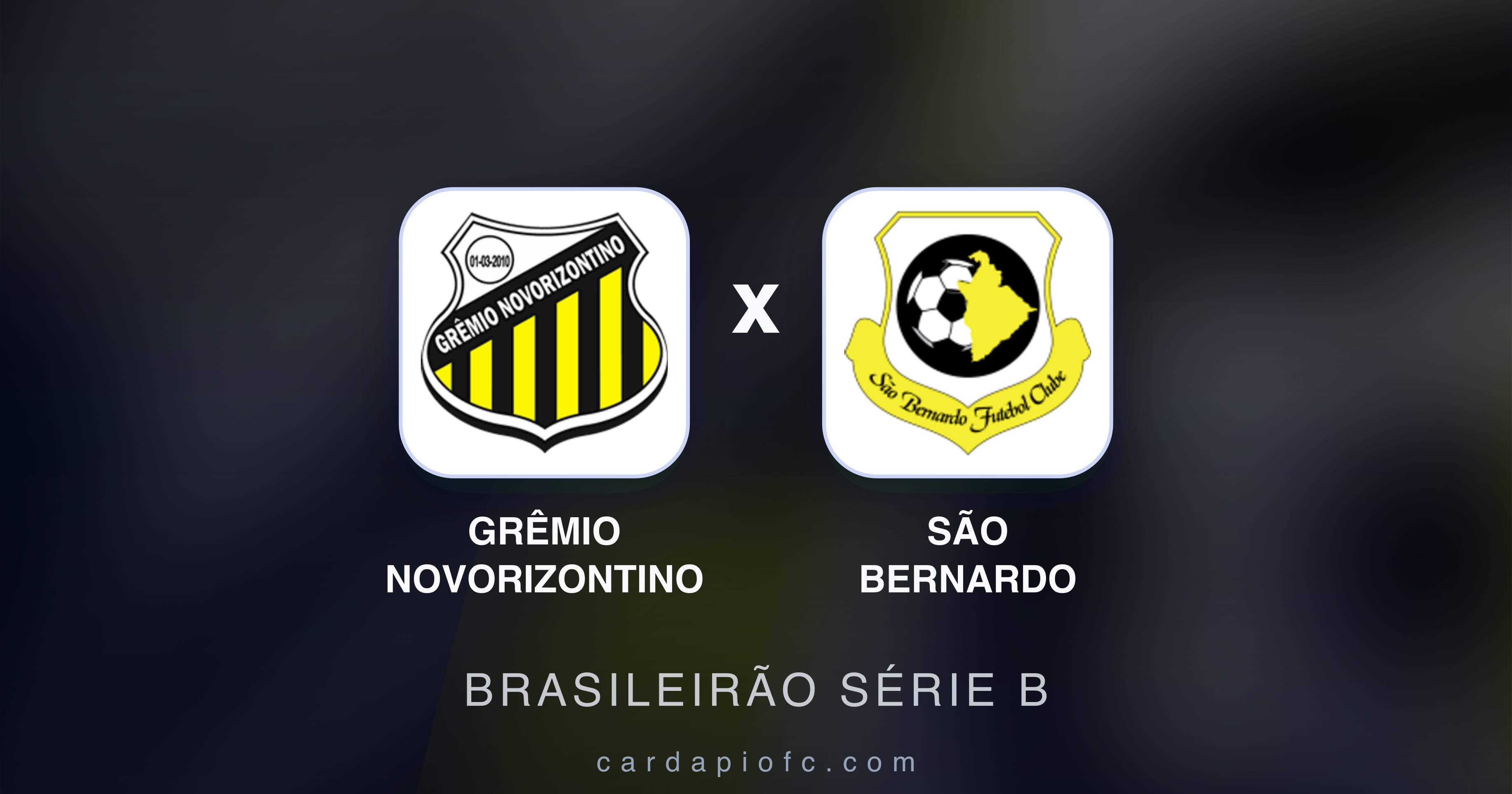 Prévia da transmissão de Grêmio Novorizontino x São Bernardo (Brasileirão Série B)