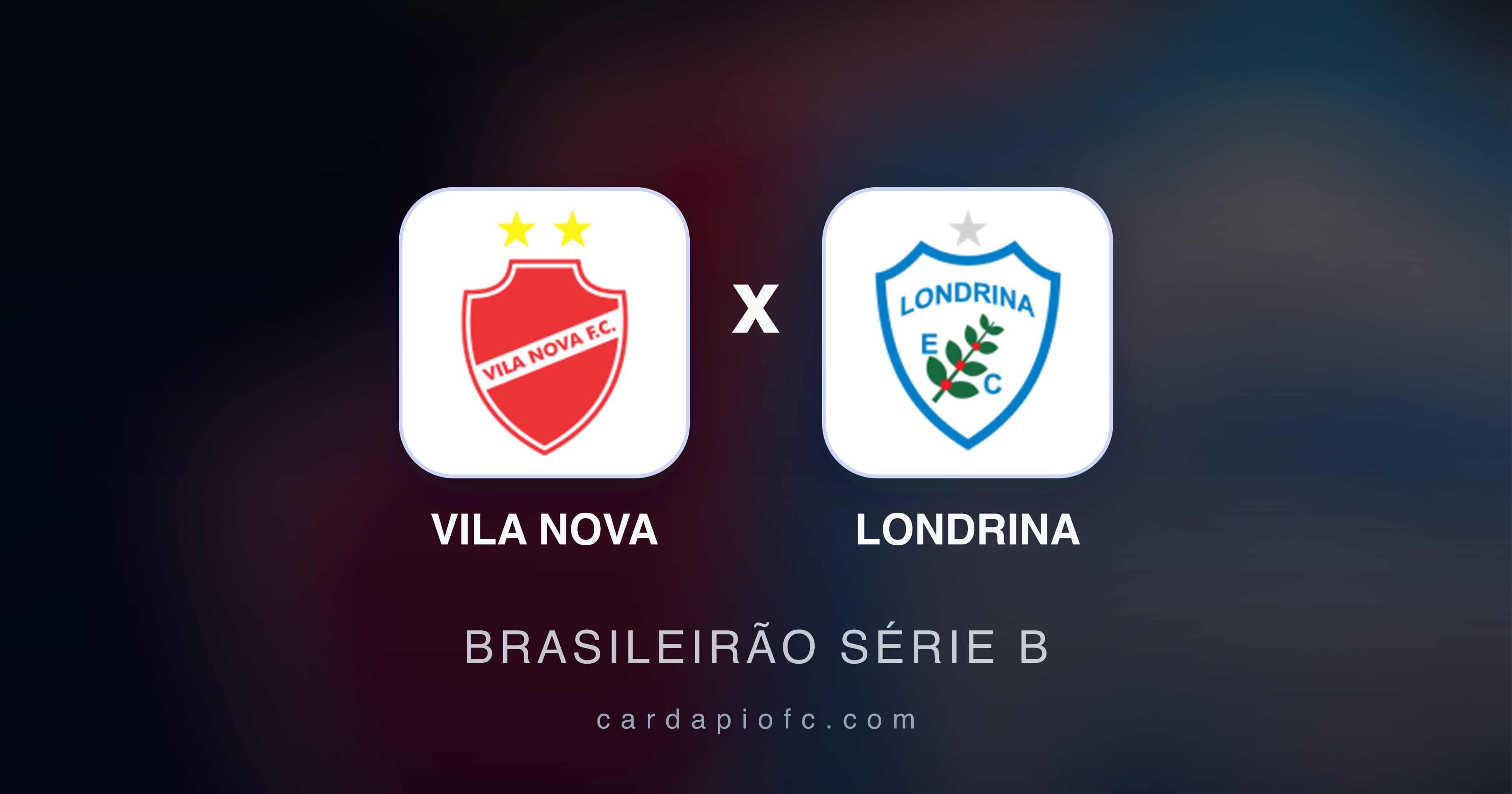 Prévia da transmissão de Vila Nova x Londrina (Brasileirão Série B)