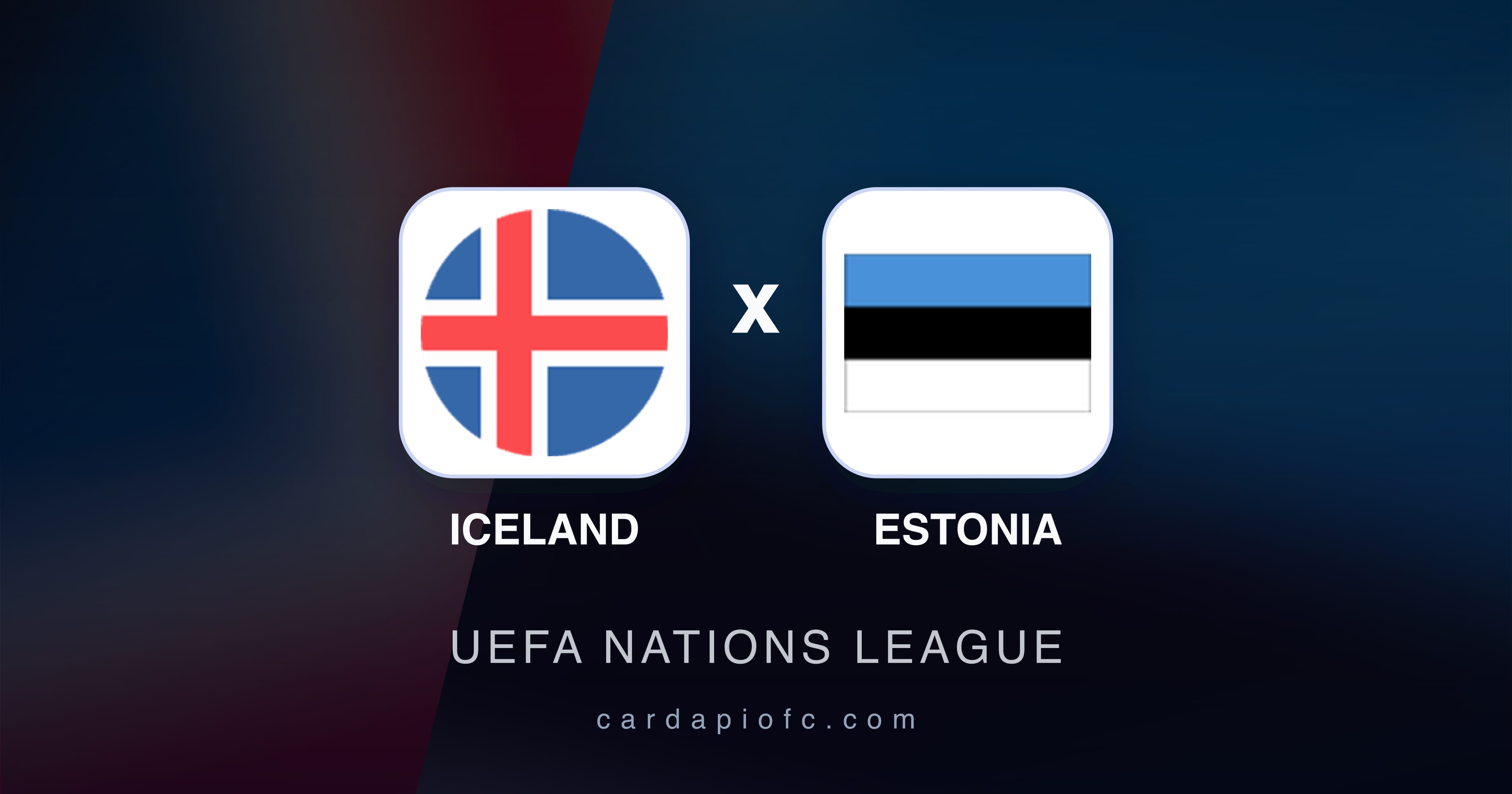 Prévia da transmissão de Iceland x Estonia (UEFA Nations League)