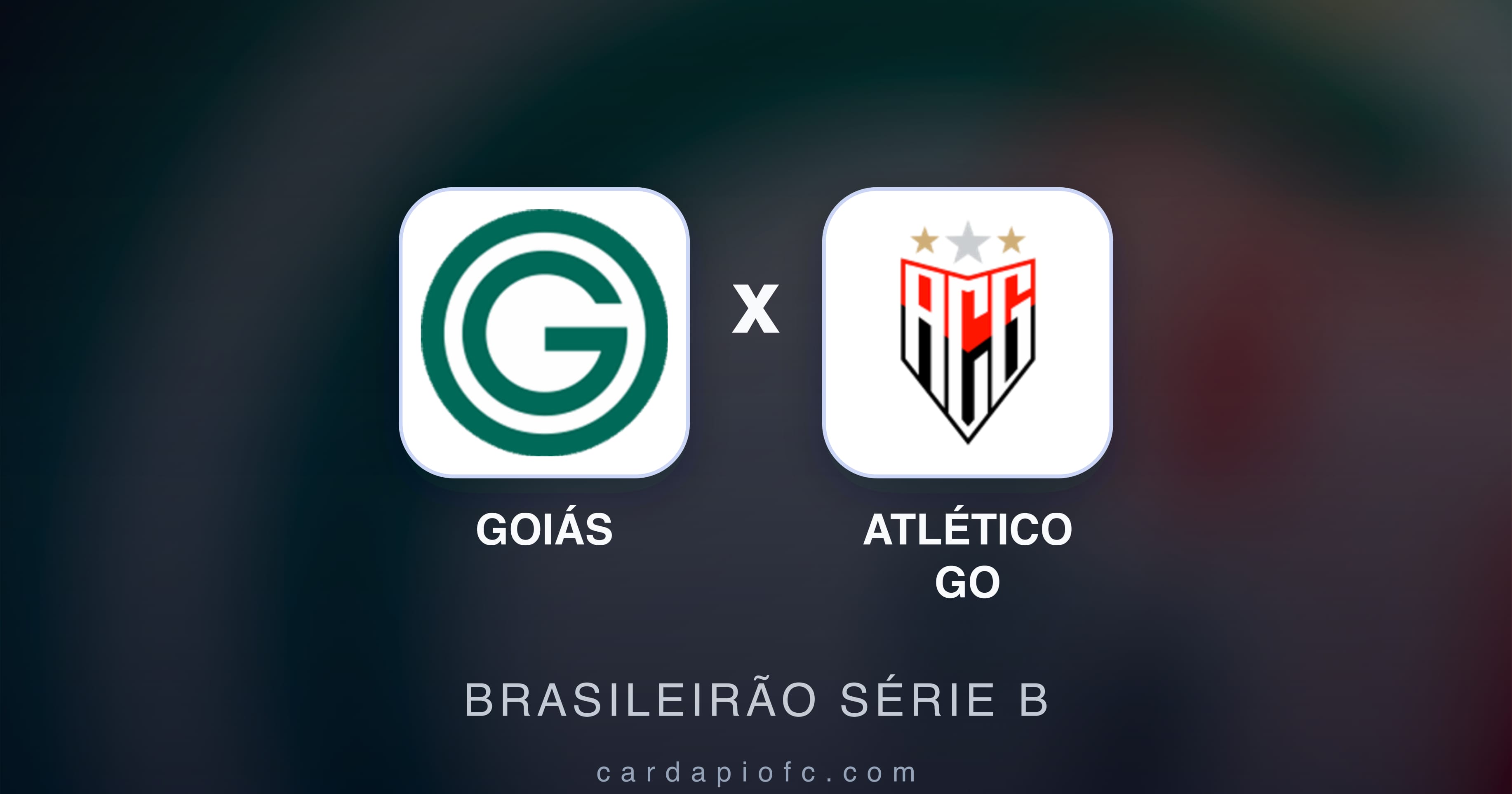 Prévia da transmissão de Goiás x Atlético GO (Brasileirão Série B)