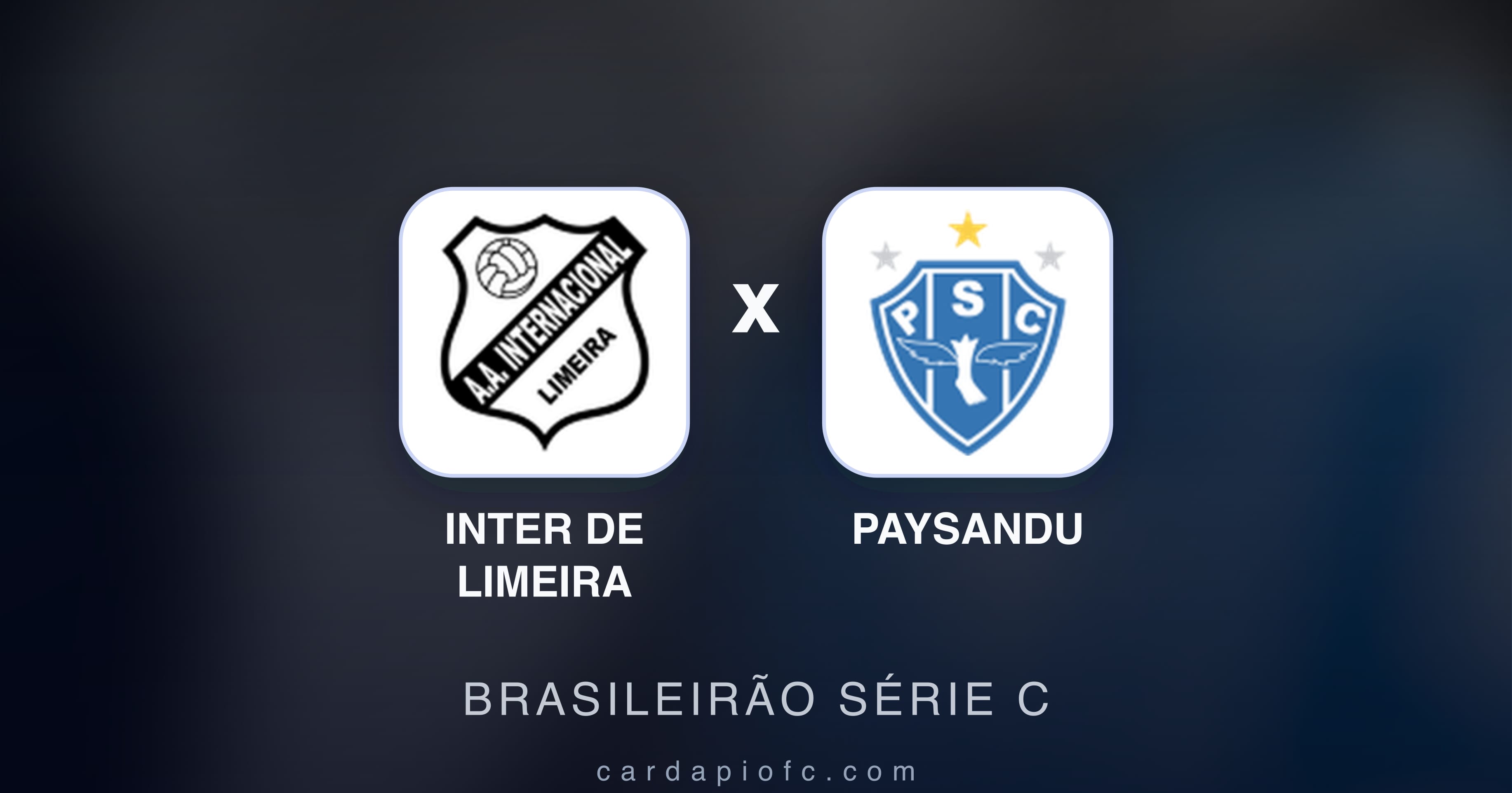 Prévia da transmissão de Inter de Limeira x Paysandu (Brasileirão Série C)