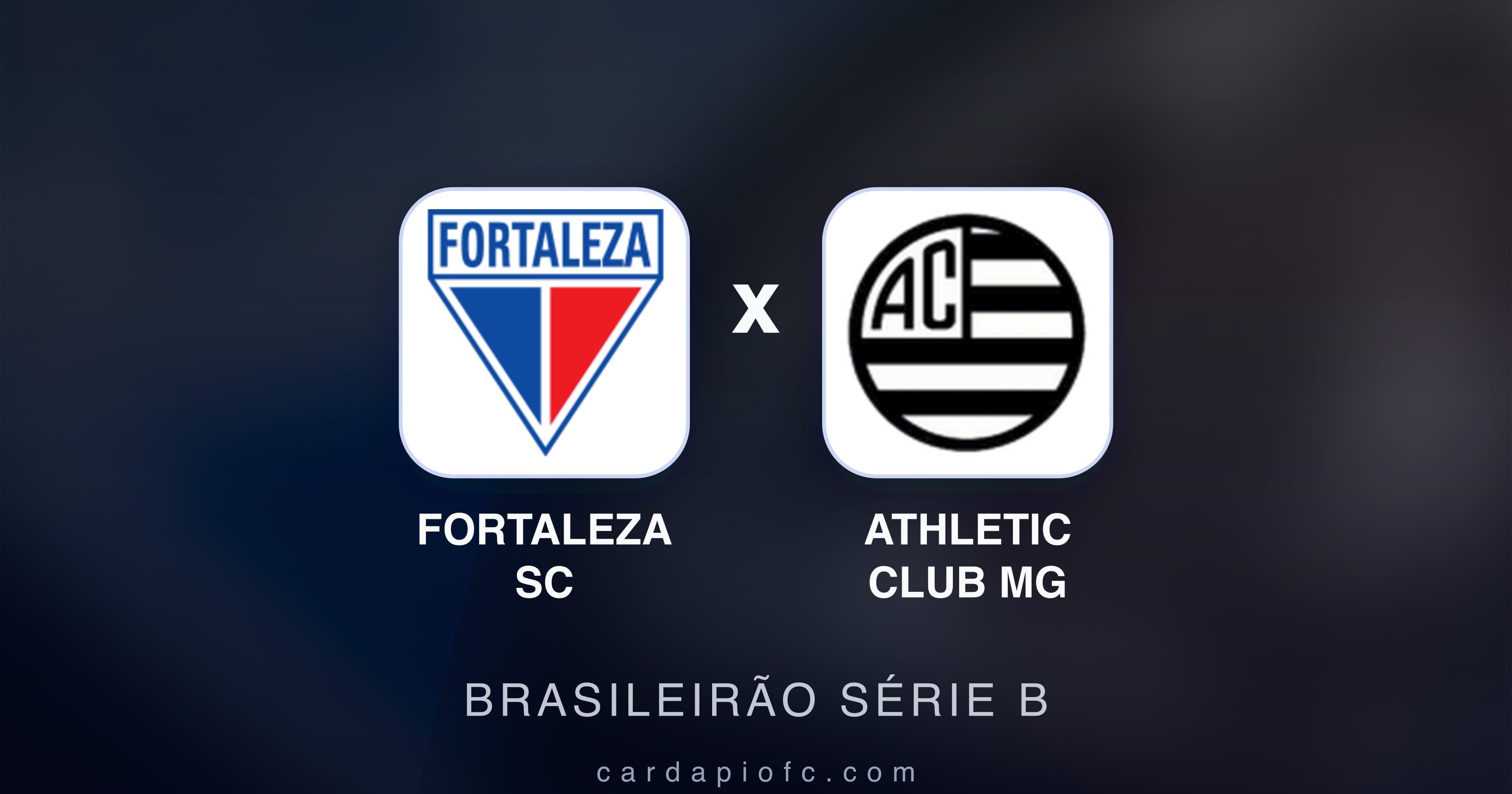 Prévia da transmissão de Fortaleza SC x Athletic Club MG (Brasileirão Série B)