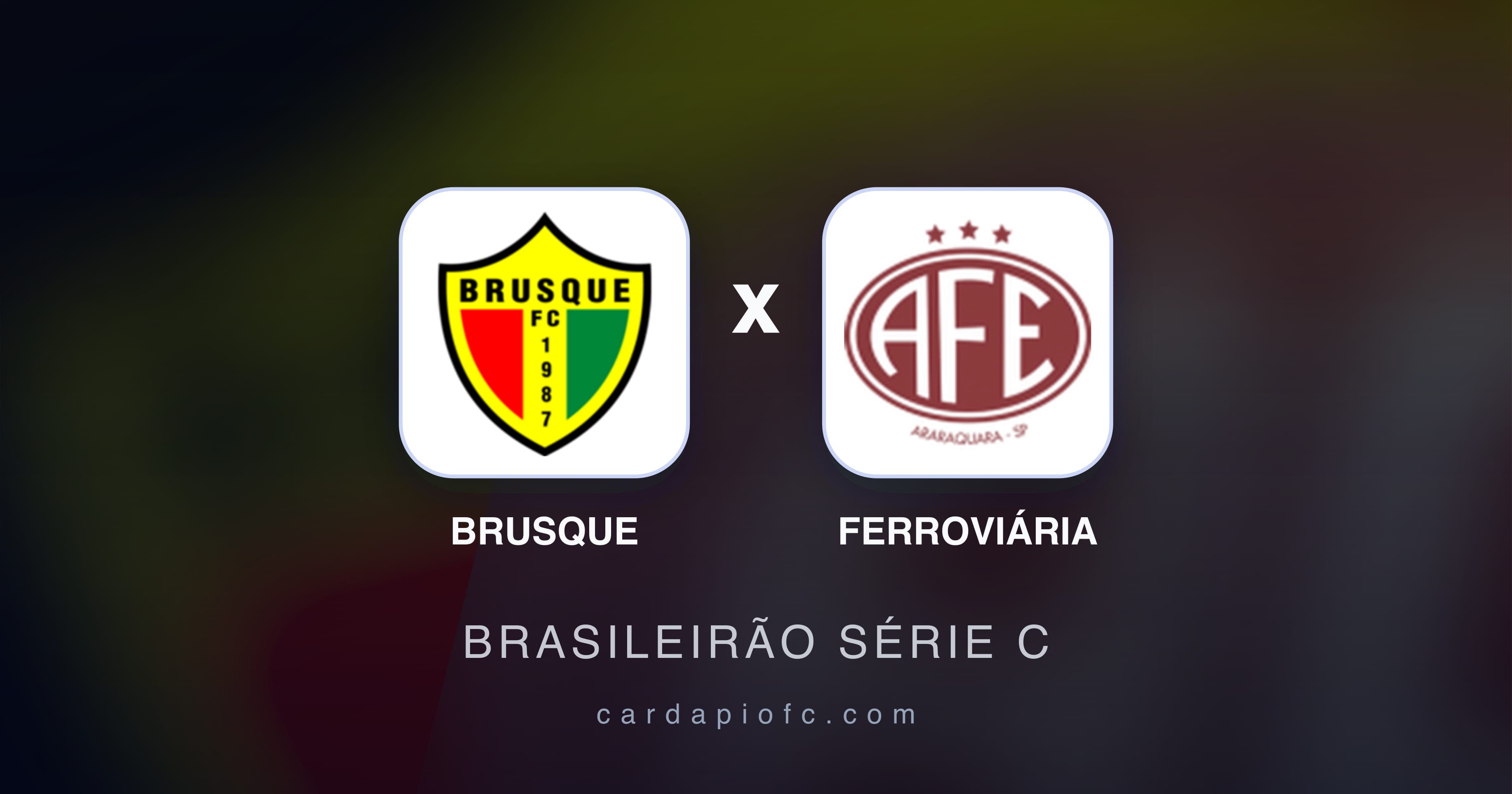 Prévia da transmissão de Brusque x Ferroviária (Brasileirão Série C)