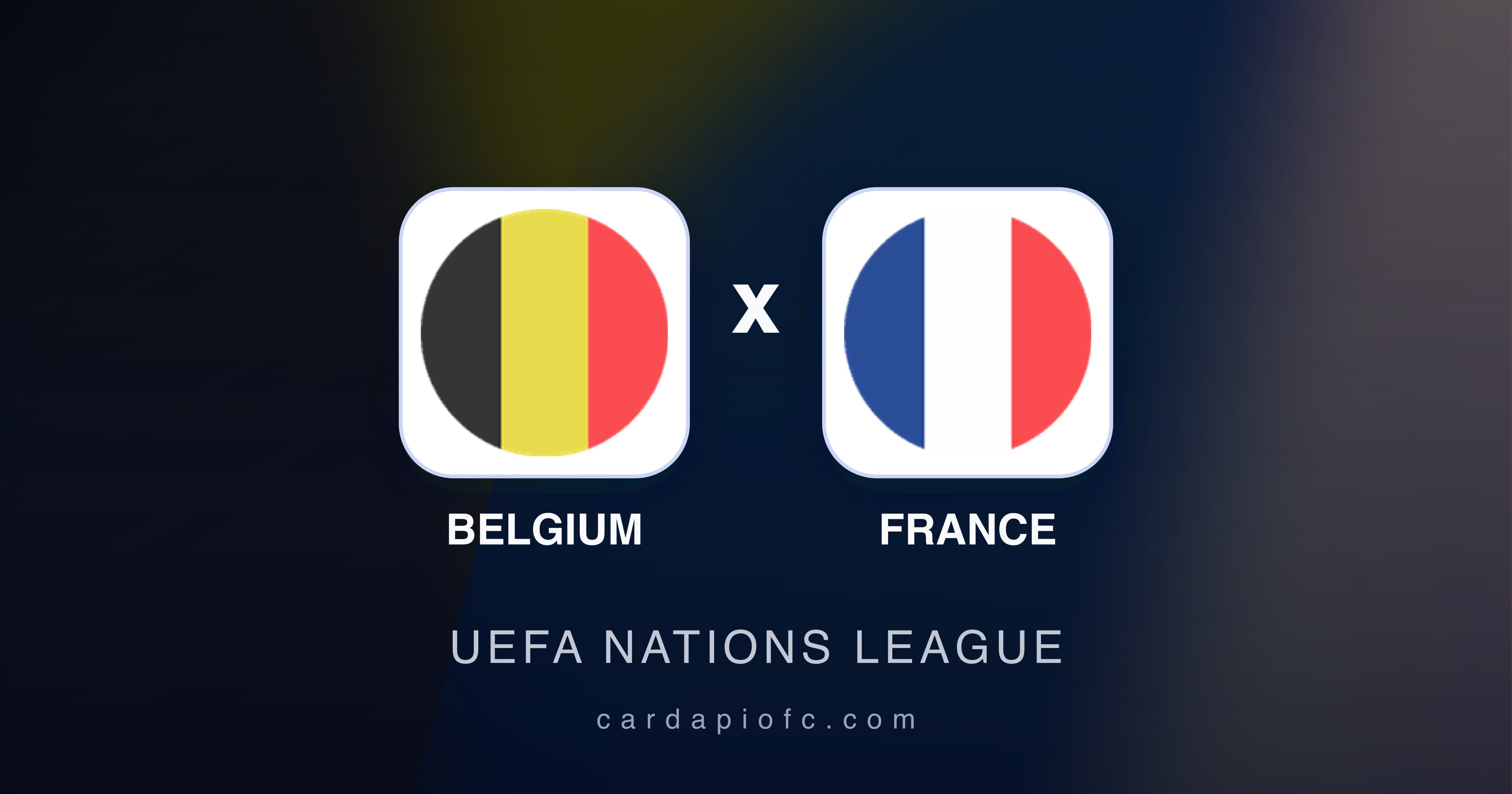 Prévia da transmissão de Belgium x France (UEFA Nations League)