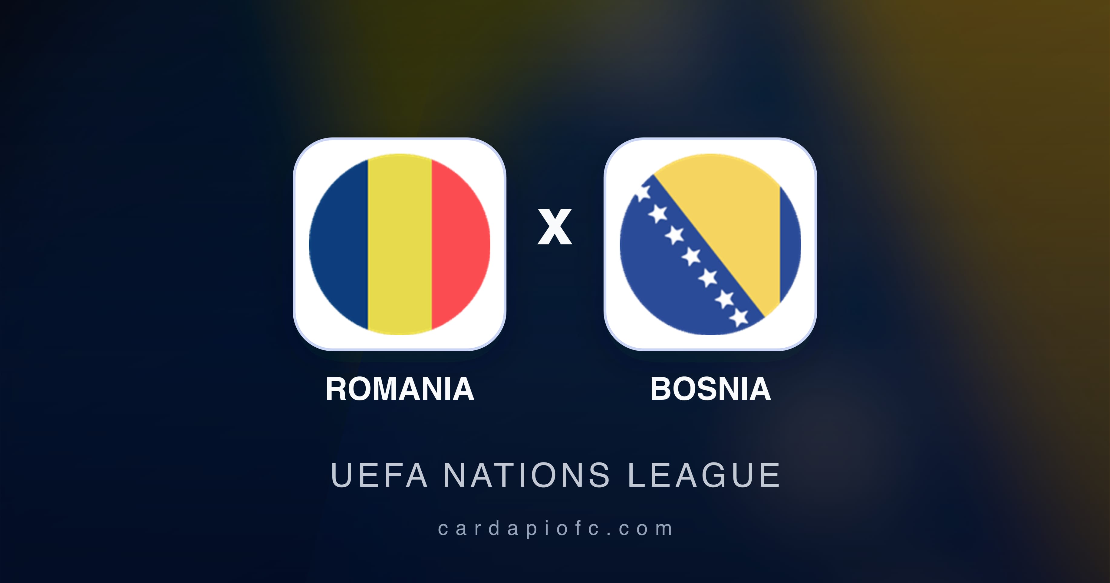 Prévia da transmissão de Romania x Bosnia (UEFA Nations League)