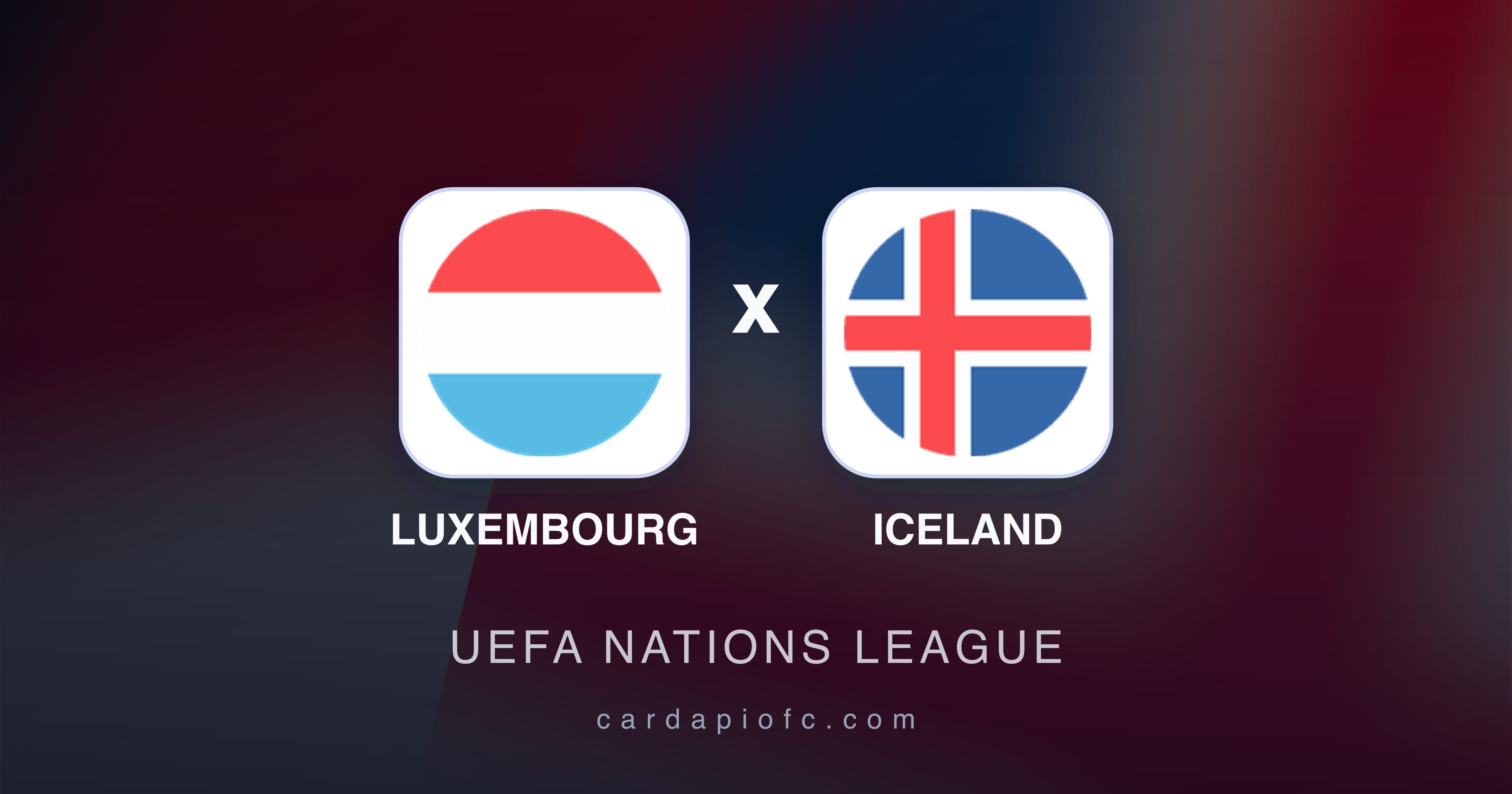 Prévia da transmissão de Luxembourg x Iceland (UEFA Nations League)